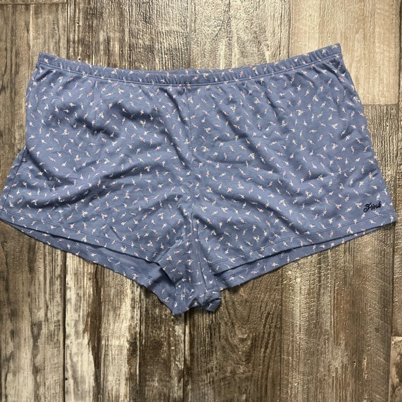 Pink Republic Blue Patterned Women's Pajama Shorts Size XL - Picture 7 of 7